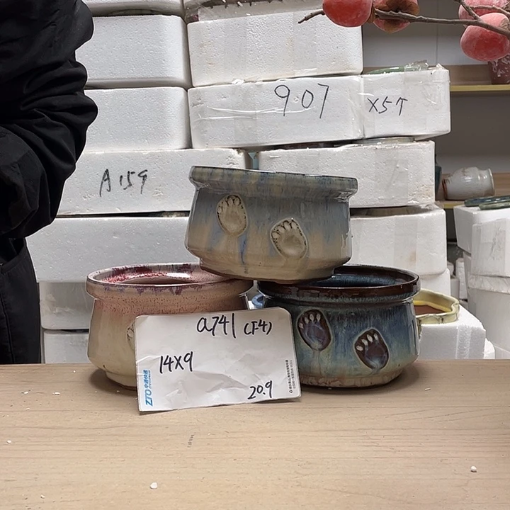 粗陶多肉花盆微瑕741