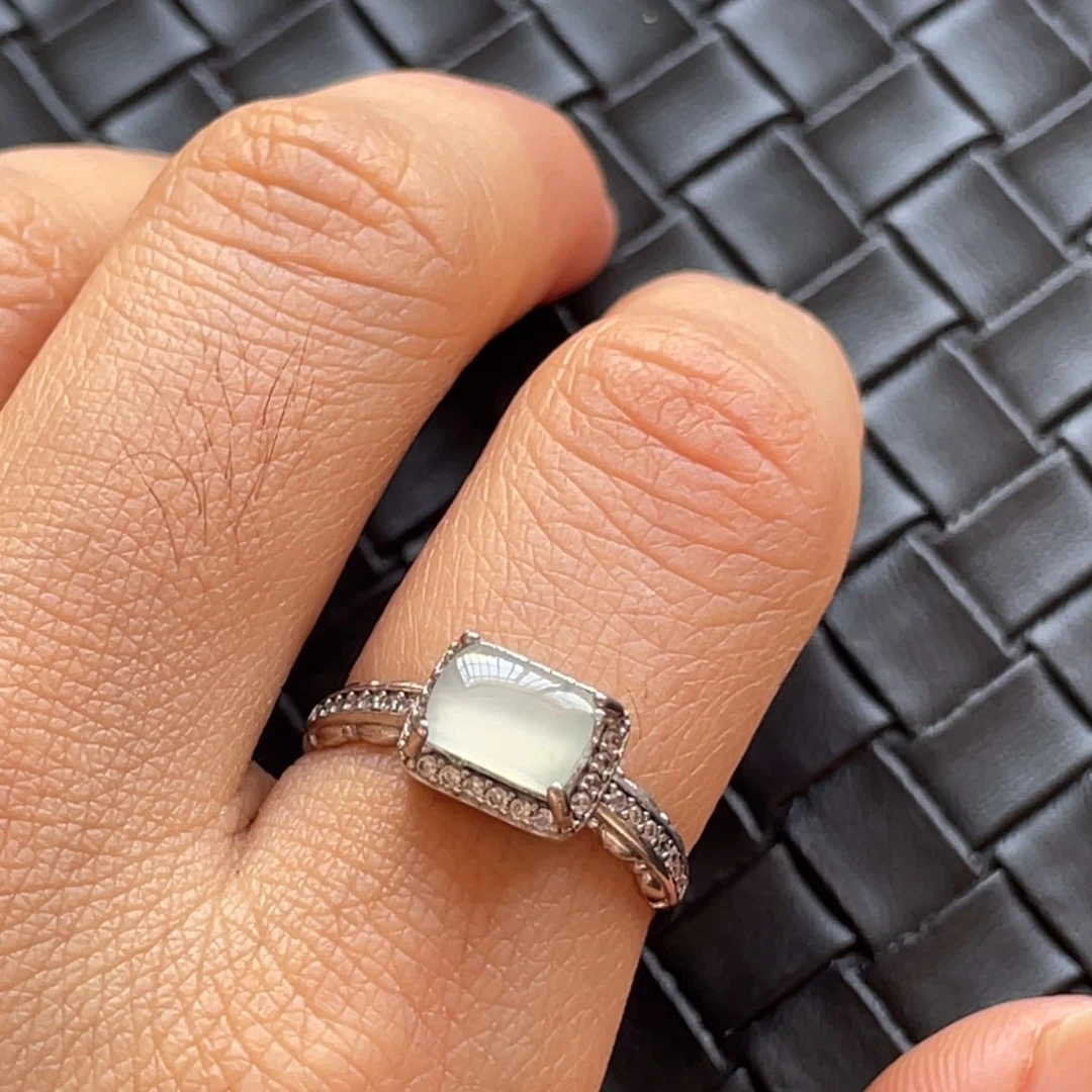 翡翠颈饰银S925镶嵌不退换