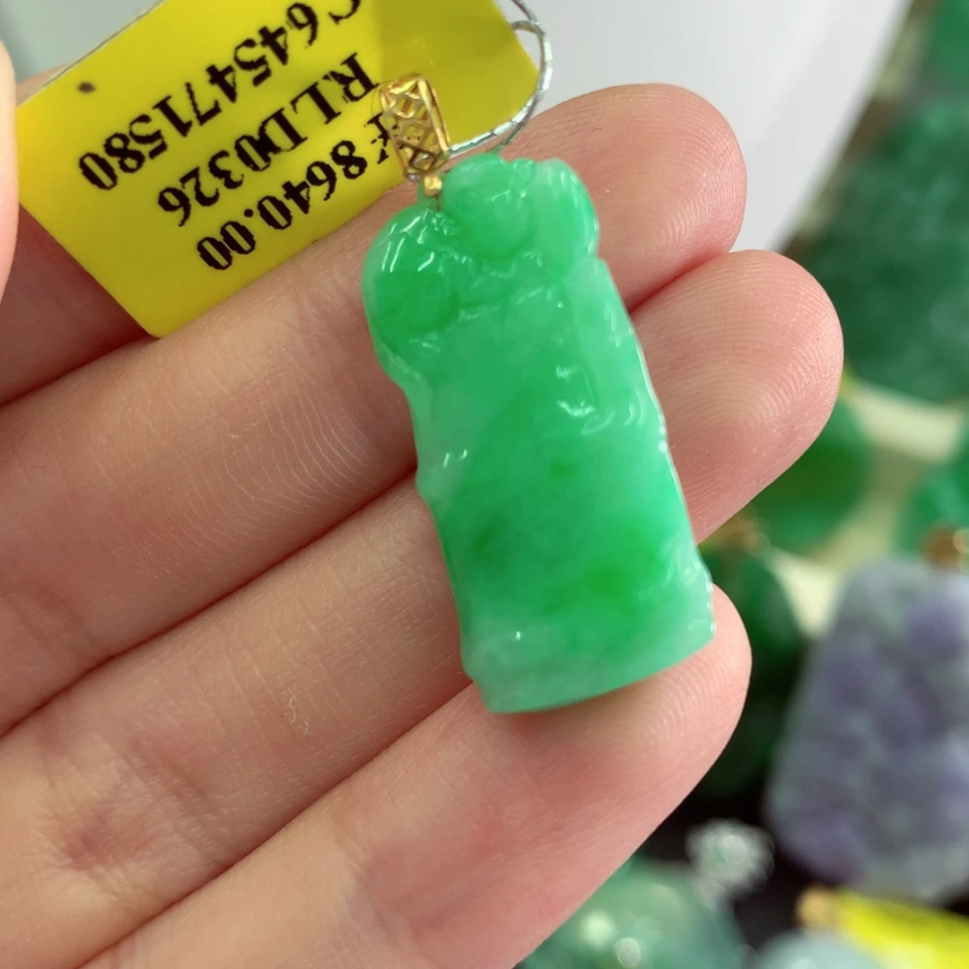 翡翠未镶嵌吊坠(不含链)哥*