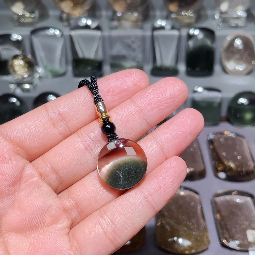斌***蜡颈饰未镶嵌水晶挂件