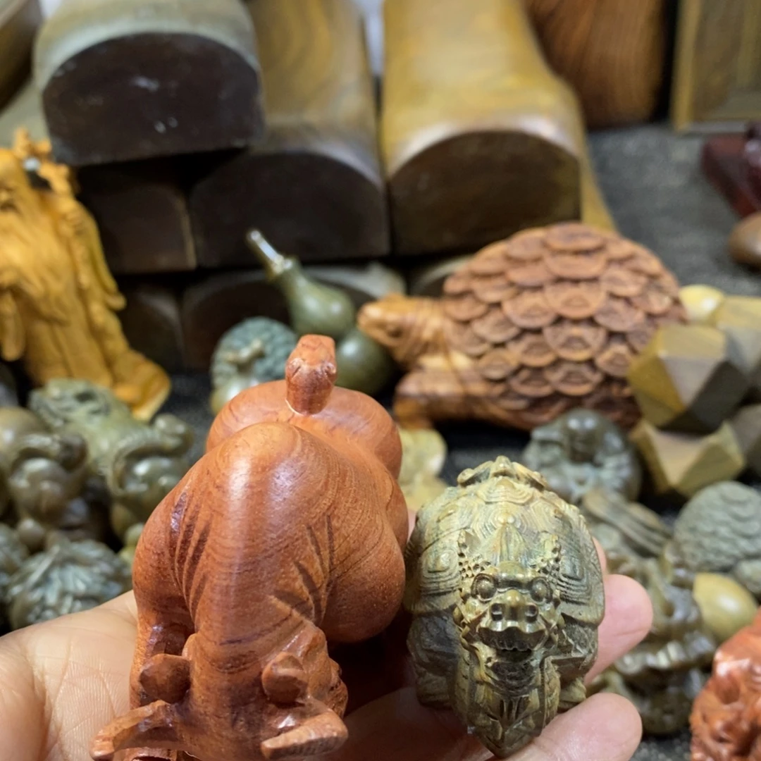 陶瓷绿檀木制工艺品45