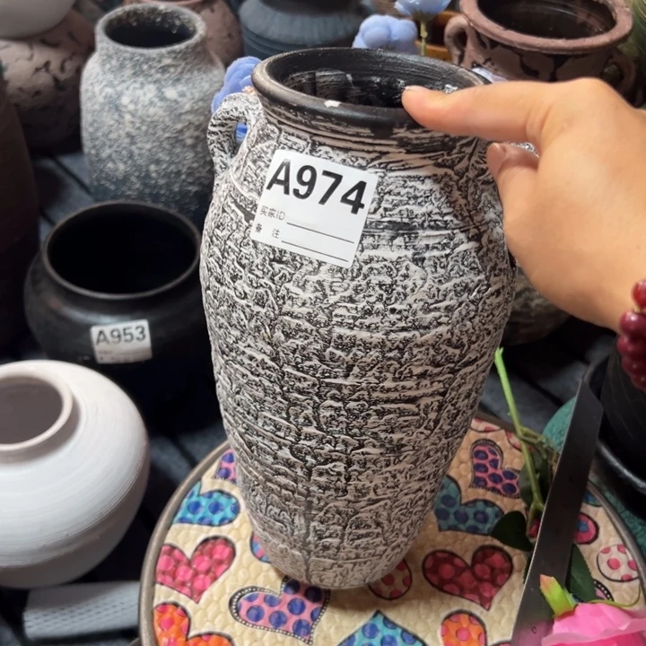 粗陶盆默认打孔高27口10
