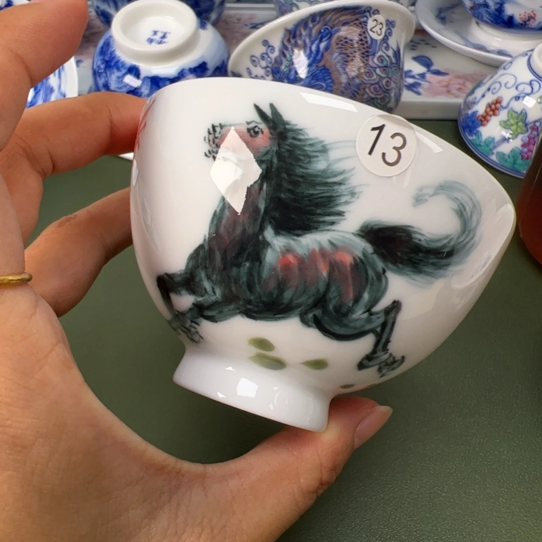 景德镇纯手工纯手绘茶具木木13