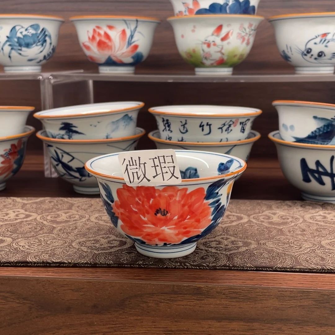微瑕釉下彩纯手绘