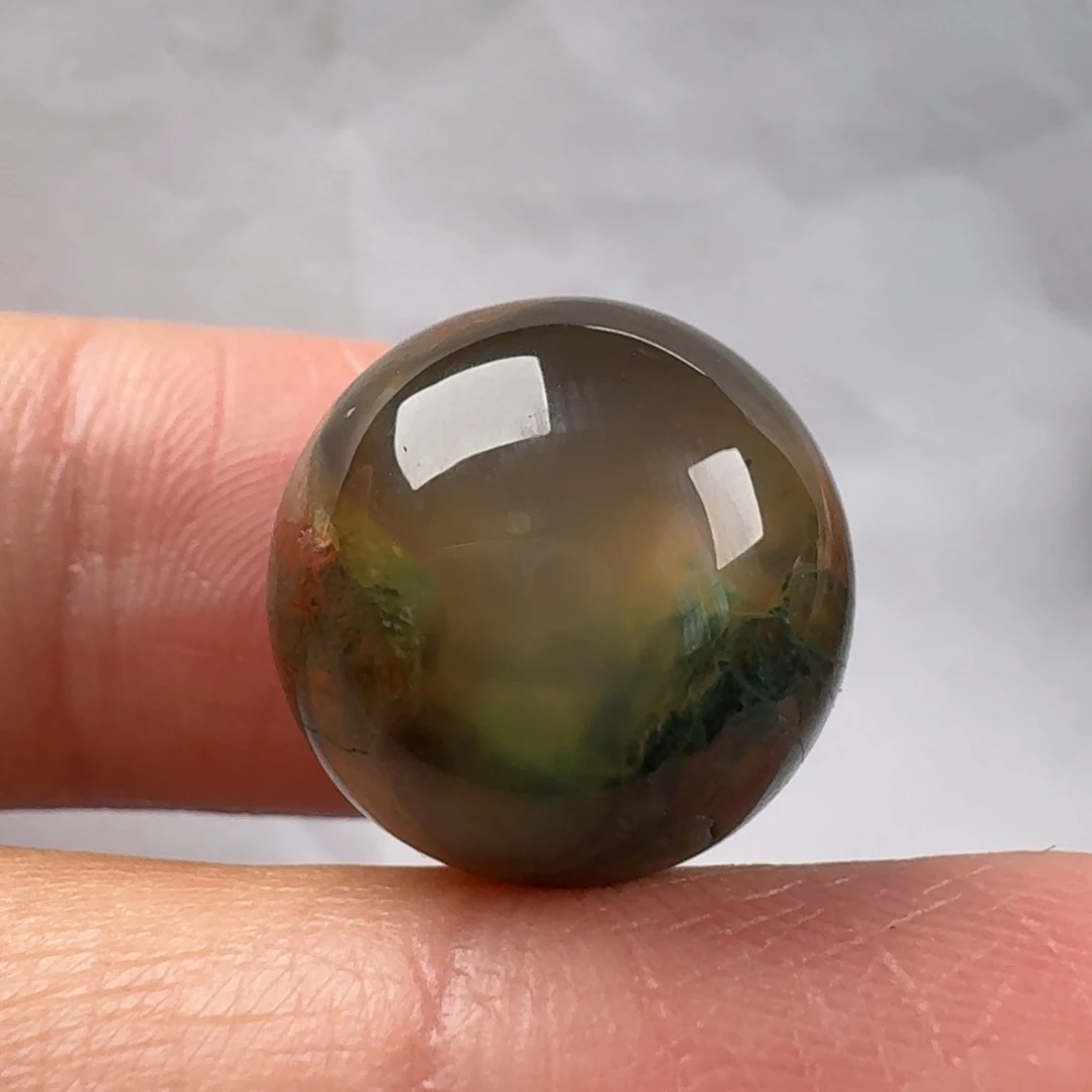 ℋ***࿐南红玛瑙未镶嵌特色圆珠15.2