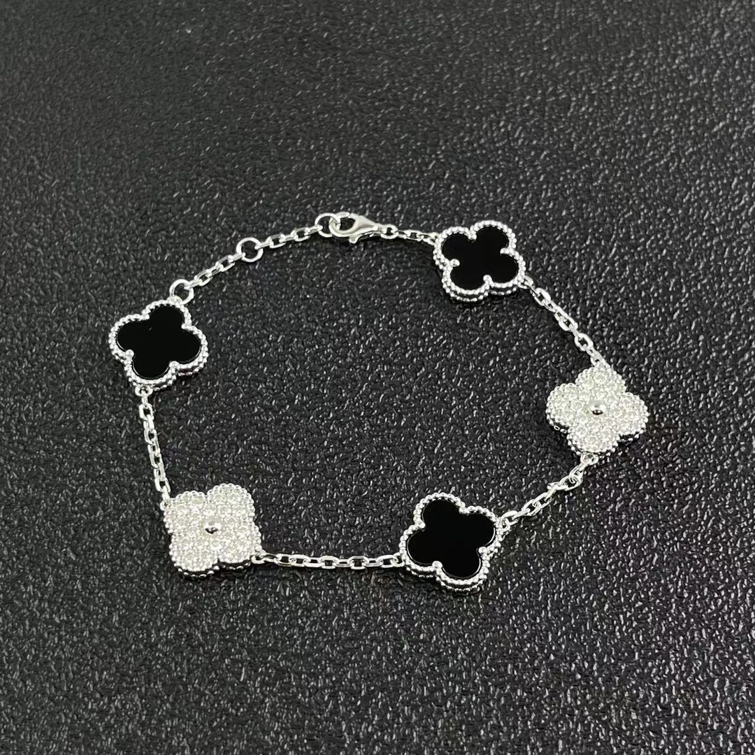 925银莫桑石银制品 【举石珠宝】T0615-9819-410莫桑钻手链（一件）J