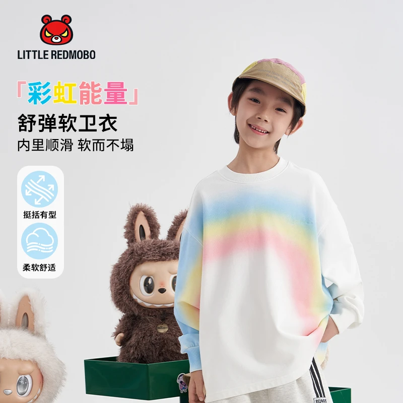 【彩虹能量】魔霸眼睛长袖卫衣2025秋季新款儿童圆领童装 QY-MB956