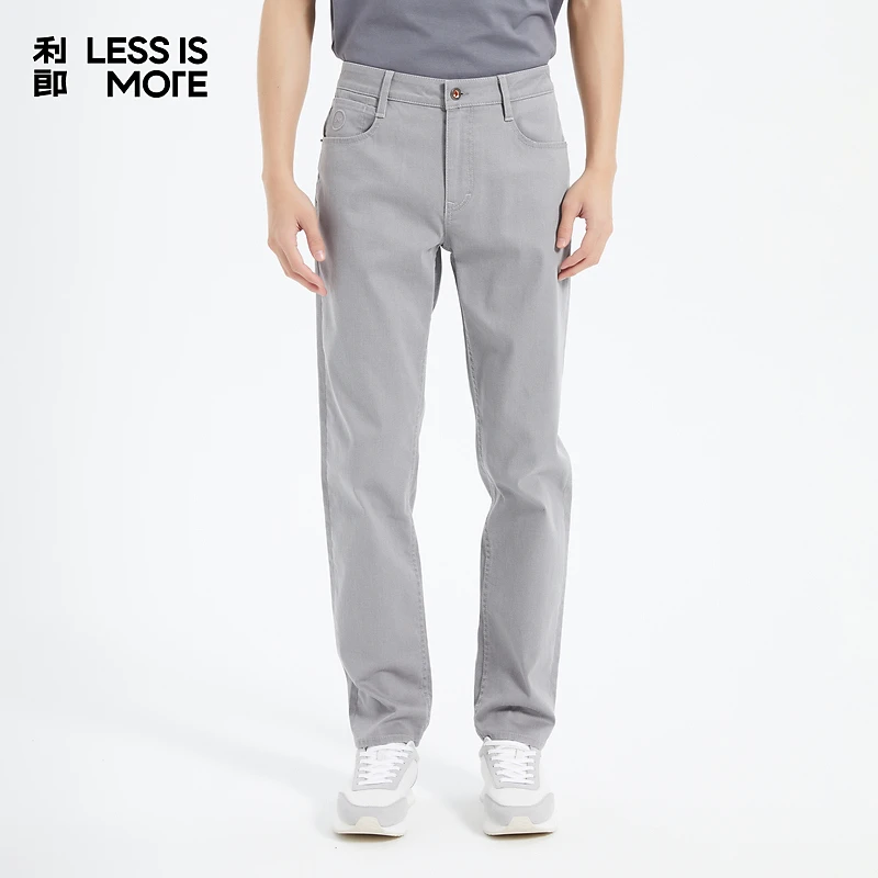 利郎[简约时尚]青年商务简单百搭休闲裤春季男士日常通勤牛仔长裤