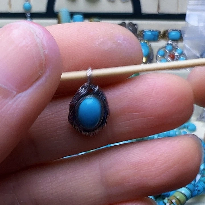 高瓷原矿绿松石镶嵌小测卦5✖️7