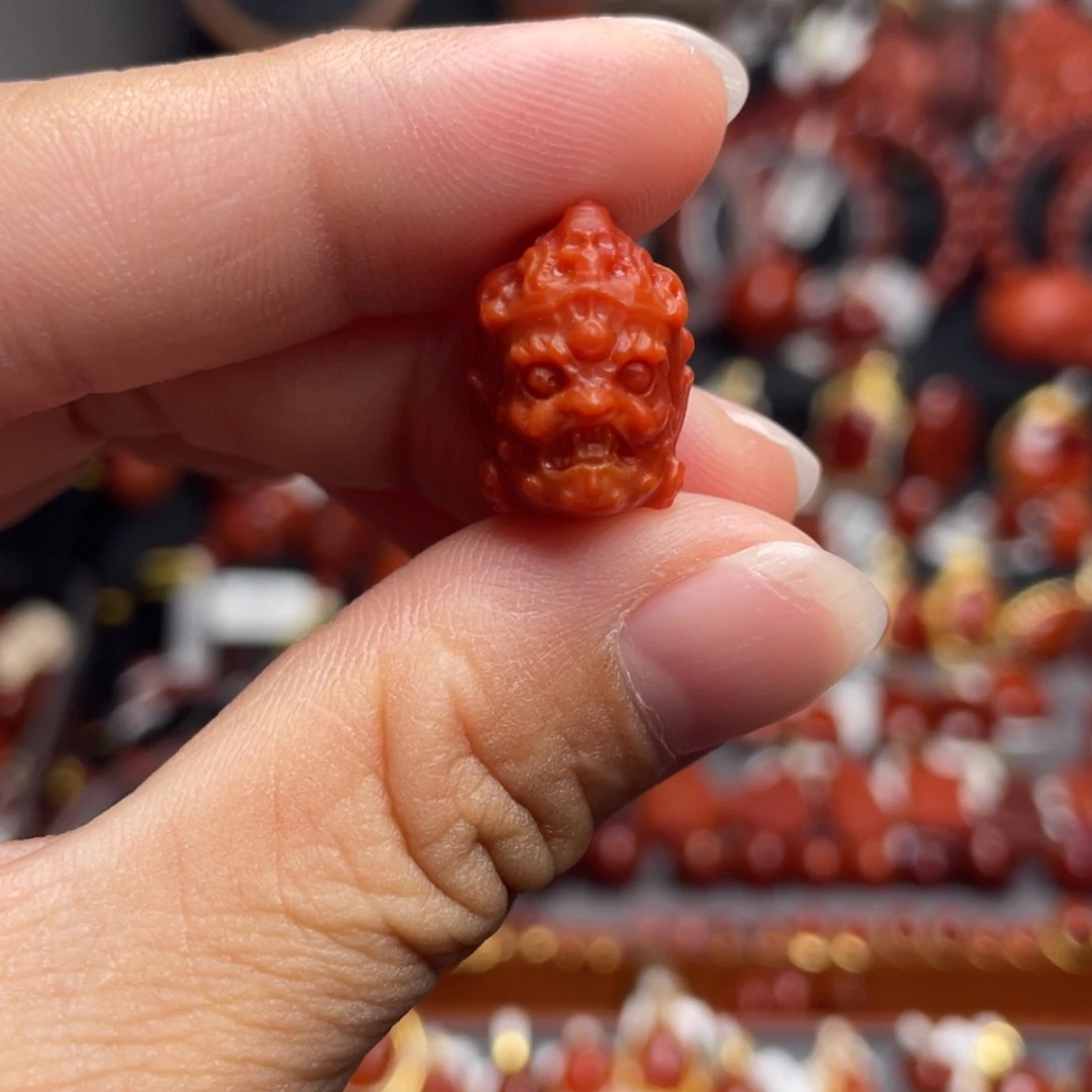 【闪购商品】未镶嵌大黑天12mm南红玛瑙消**?