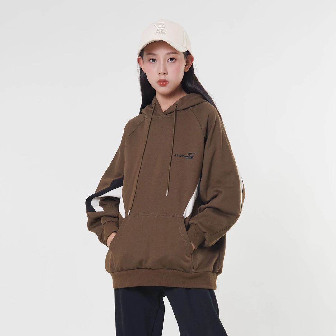 323225052女童连帽拼色设计秋冬卫衣（YIHAO）