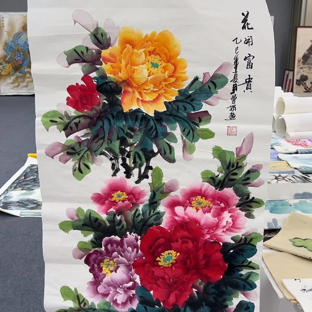 国画事事顺心如意万事如意万事