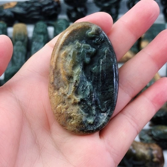 岫岩河磨玉（透闪石质玉）未镶嵌挂件