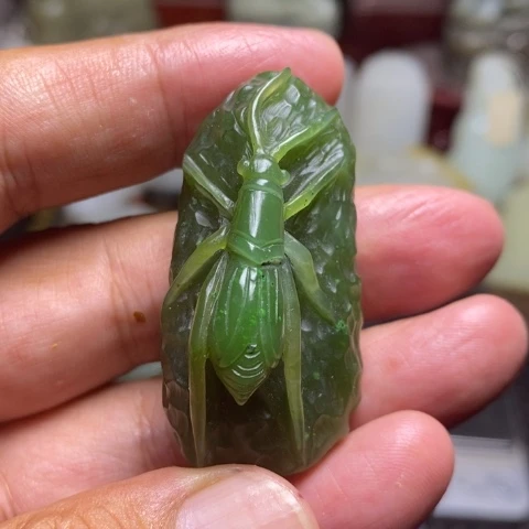 和田玉未镶嵌挂件