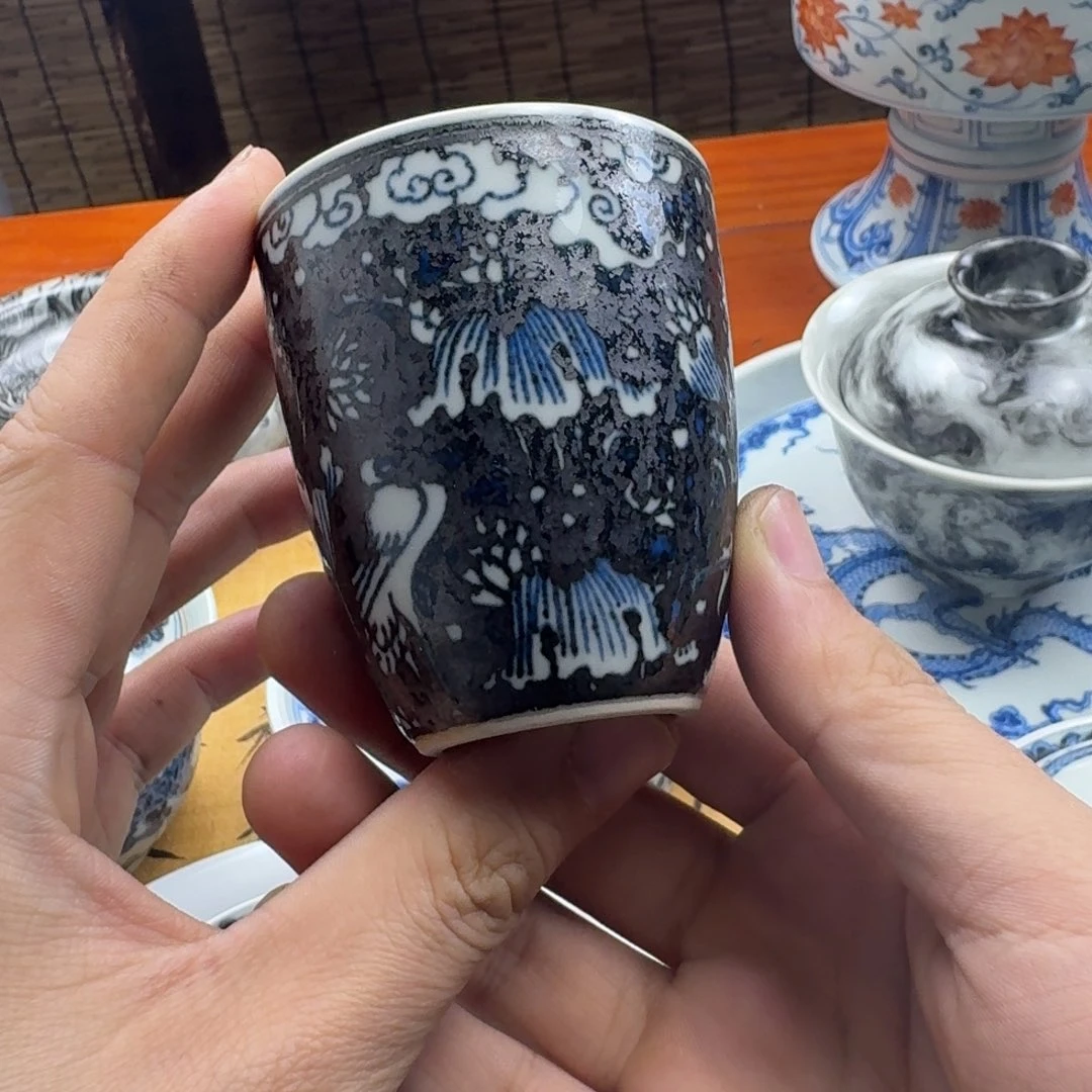 存青雅玩墨竹杯子