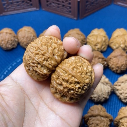 文玩核桃把件白狮子41
