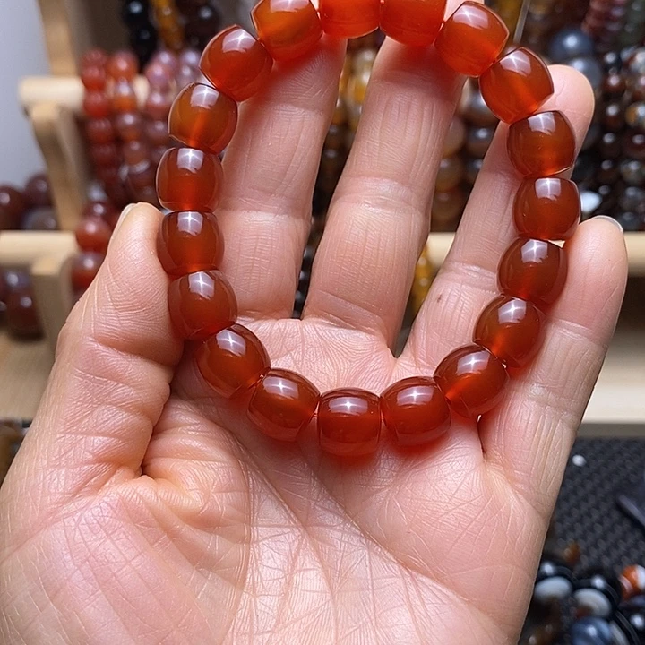 马***伍玛瑙/玉髓未镶嵌手链