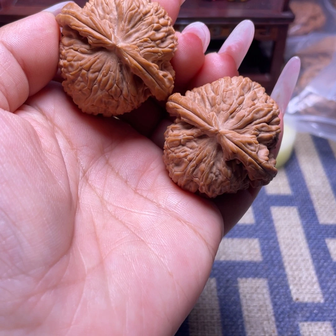 山***远吊坠文玩核桃42白狮子文玩