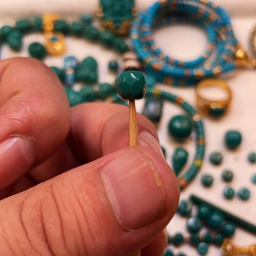 未镶嵌绿松石珠宝奇石苛*樂