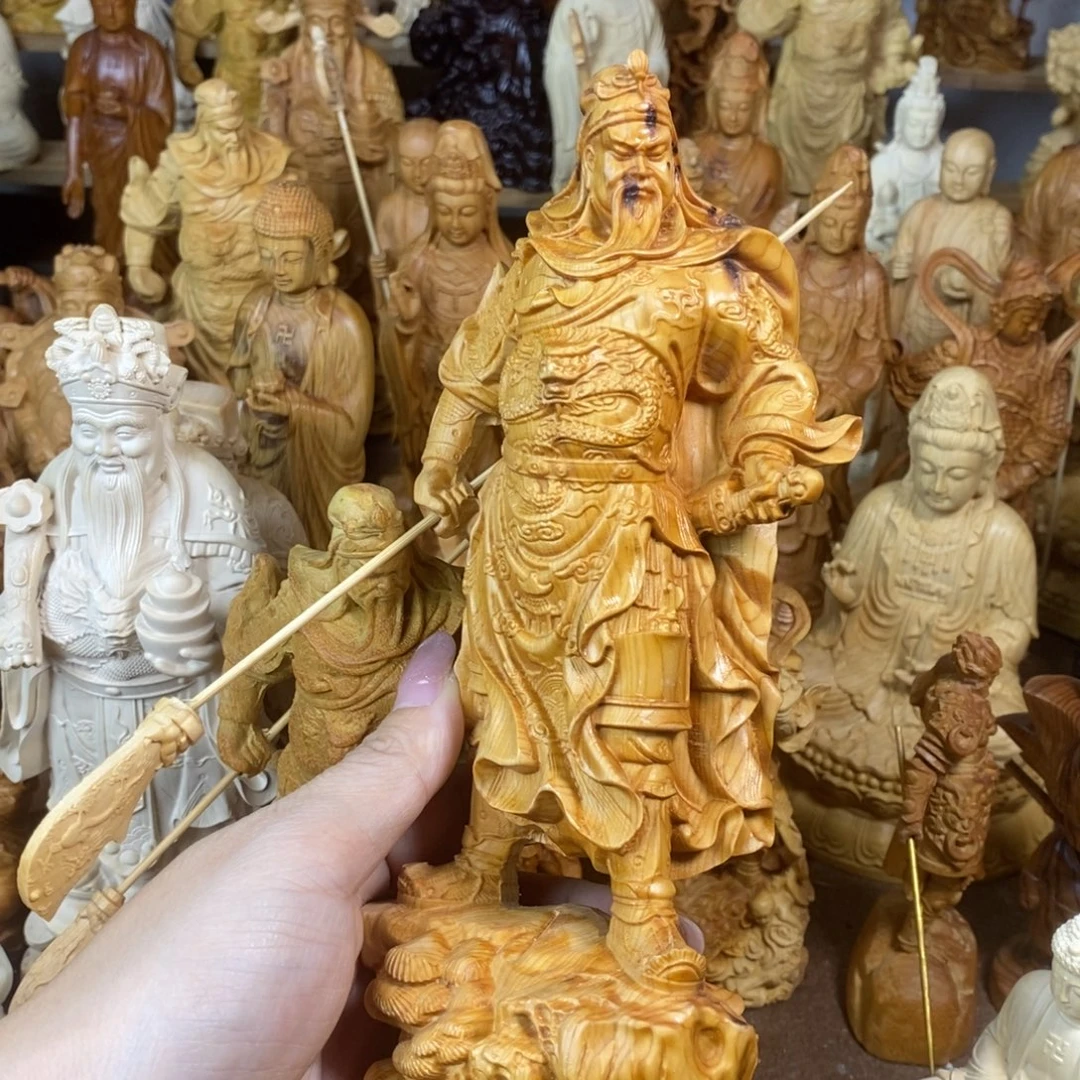 木崖柏微瑕20高披风关公