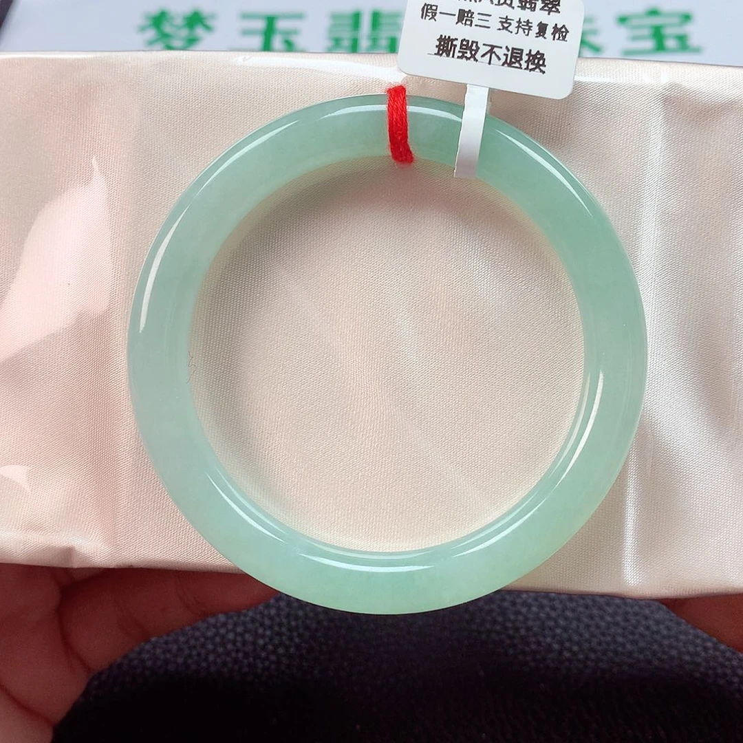 翡翠手镯未镶嵌天然缅甸A货翡翠手镯