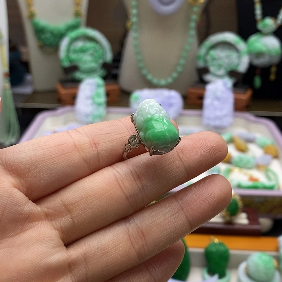 翡翠未镶嵌颈饰天然