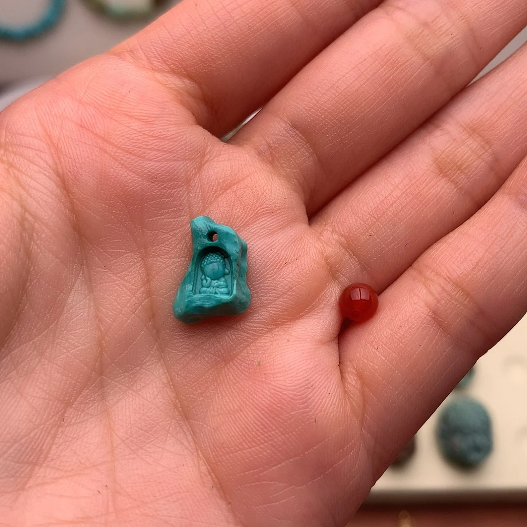 s***鲤南红玛瑙配饰未镶嵌