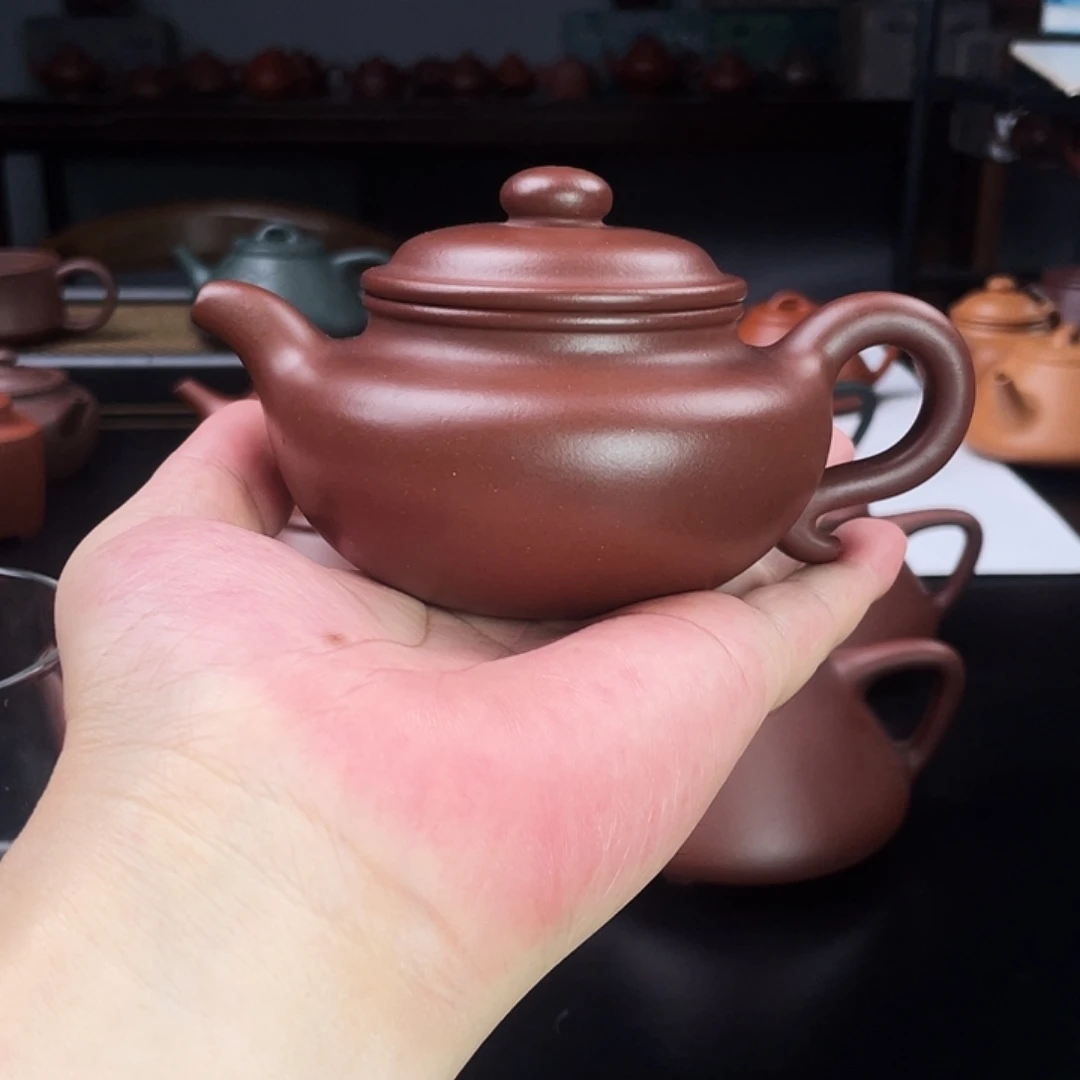 然***李茶壶紫砂宜兴紫砂壶全手工