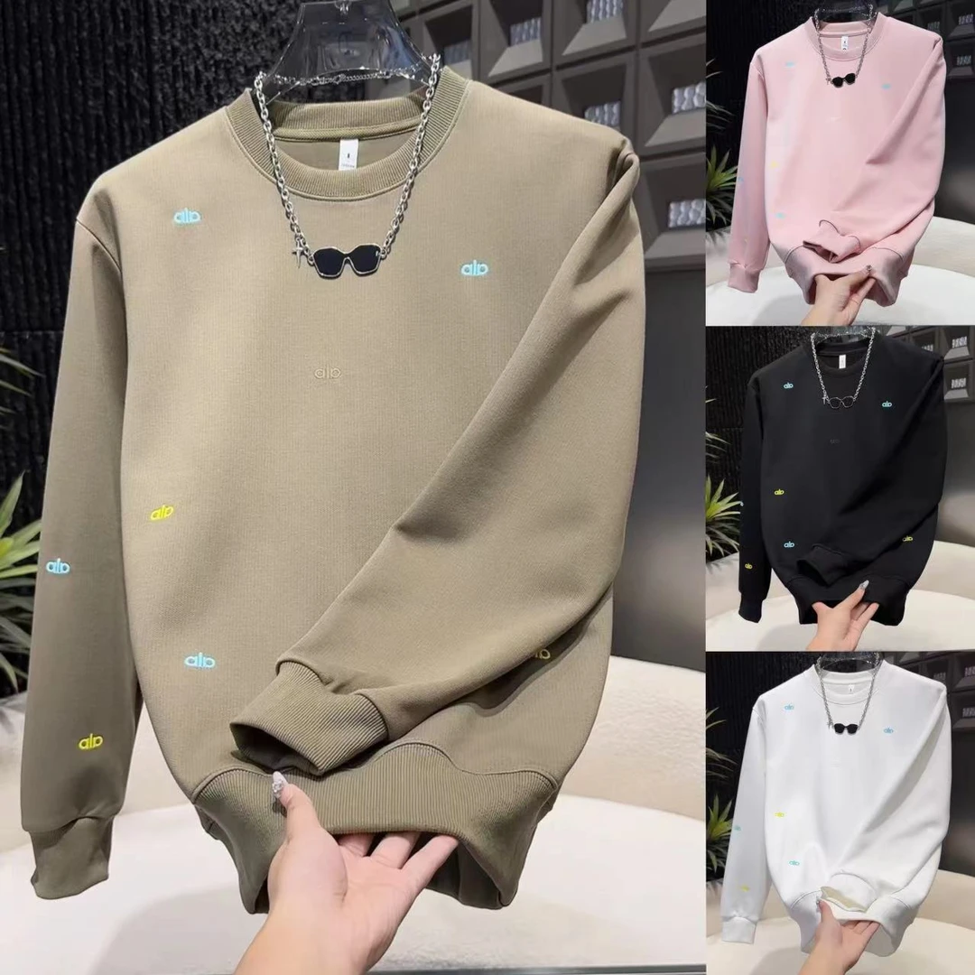 彩色字母刺绣简约男士品质卫休闲衣96665