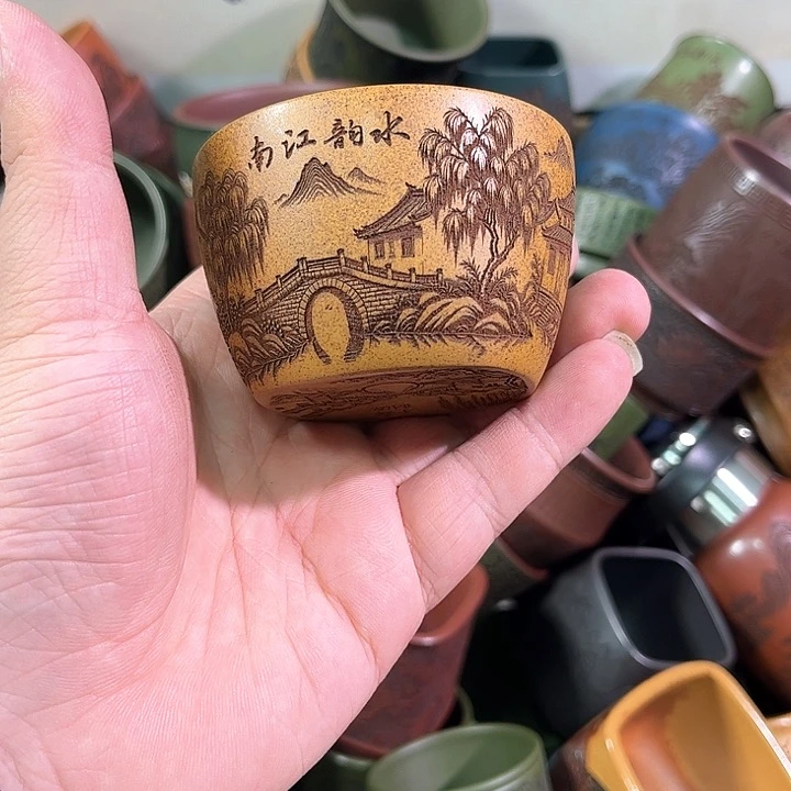 茶杯紫砂全手工紫砂主人杯