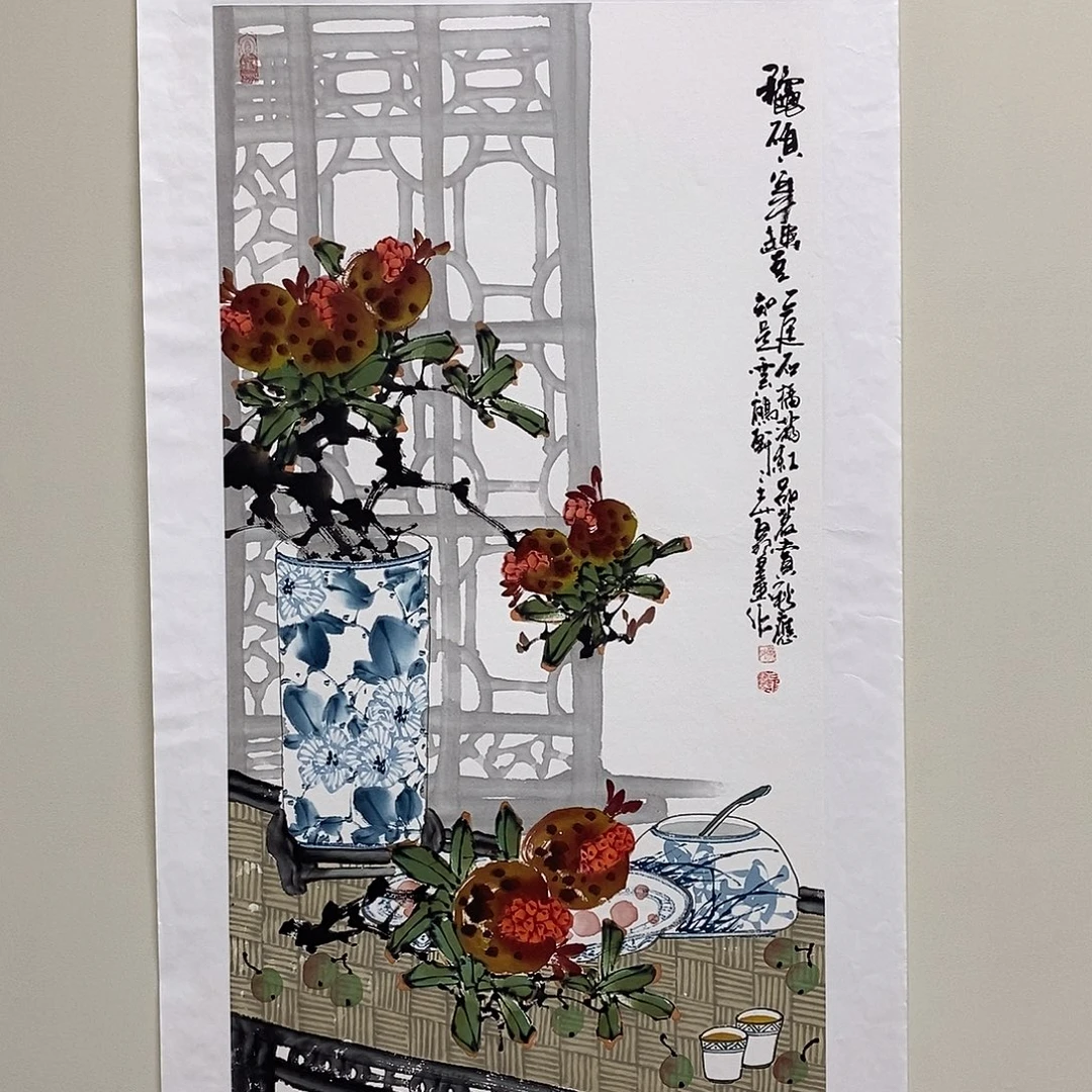 国画陈党明三尺精品佳作