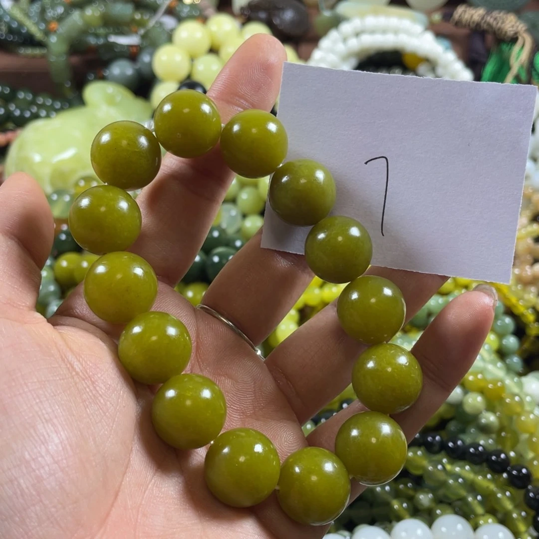 未镶嵌蛇纹石玉手串