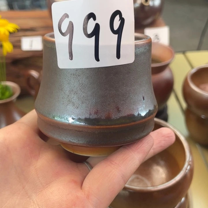 洞***洞建水紫陶白泥柴烧杯