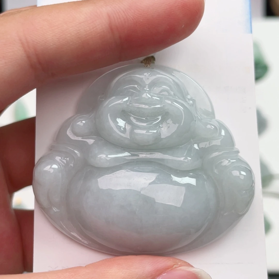 翡翠未镶嵌颈饰佛公