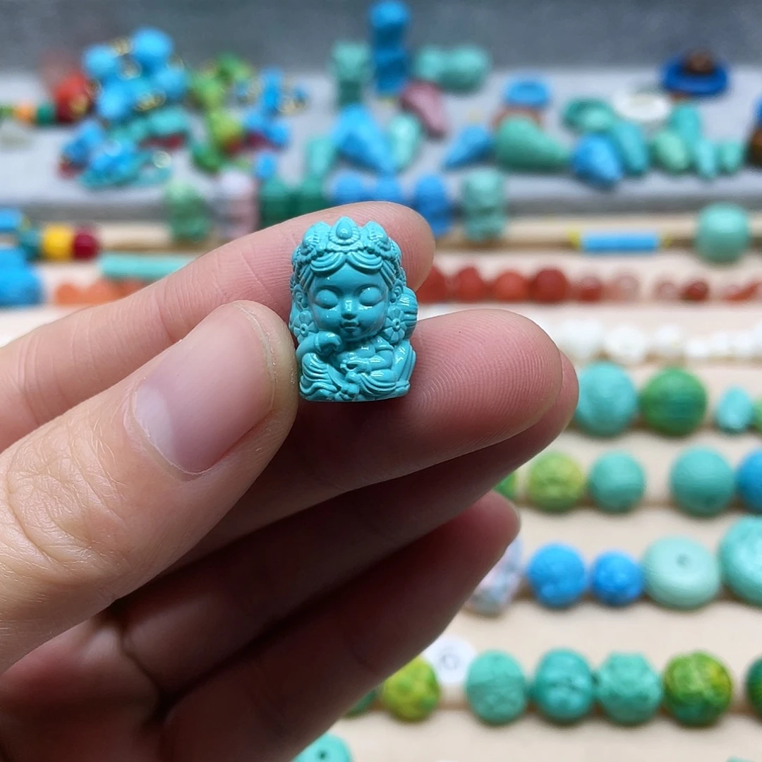 无非金属手工雕刻度母卡18.3