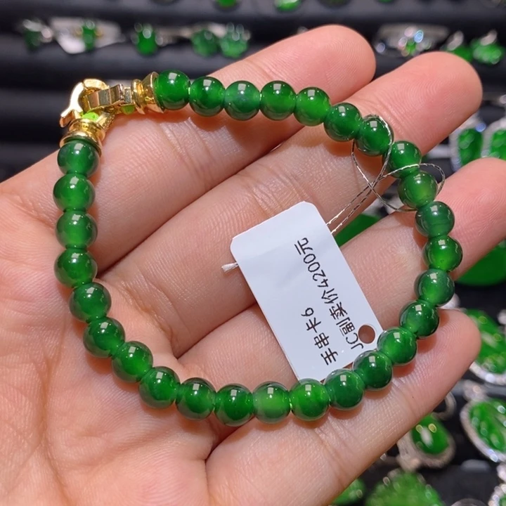未镶嵌手串翡翠天然翡翠