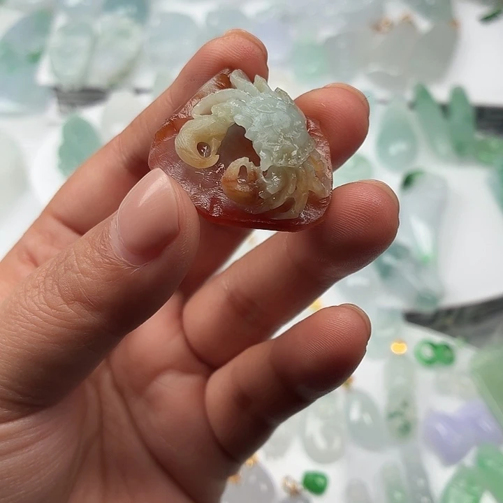 H***师定制翡翠未镶嵌纯A