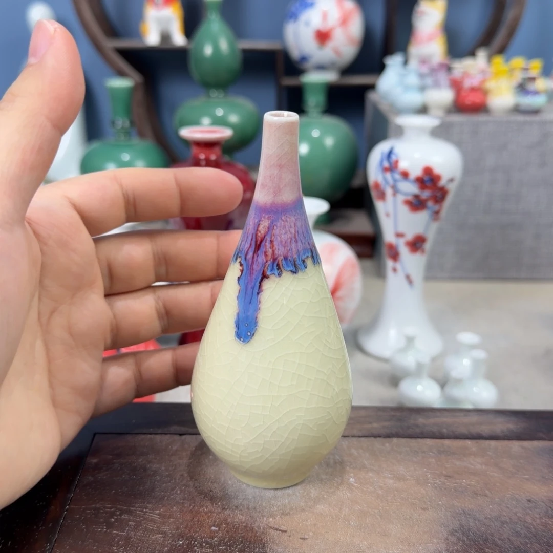 陶瓷手工小花器摆件