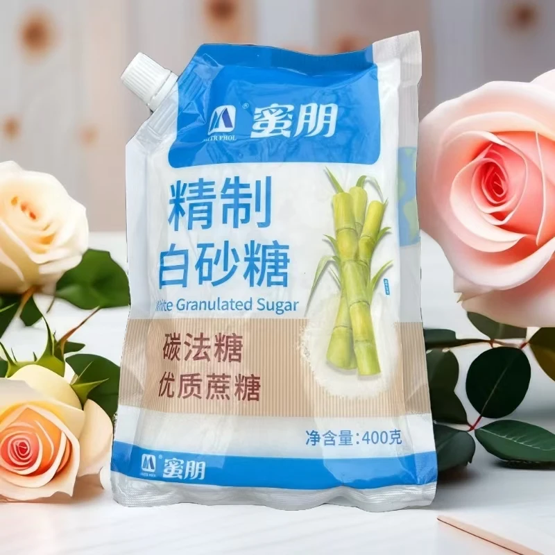 广西蜜朋白砂糖细小粒碳化白砂糖400克小袋装家用烘焙烹饪食用糖
