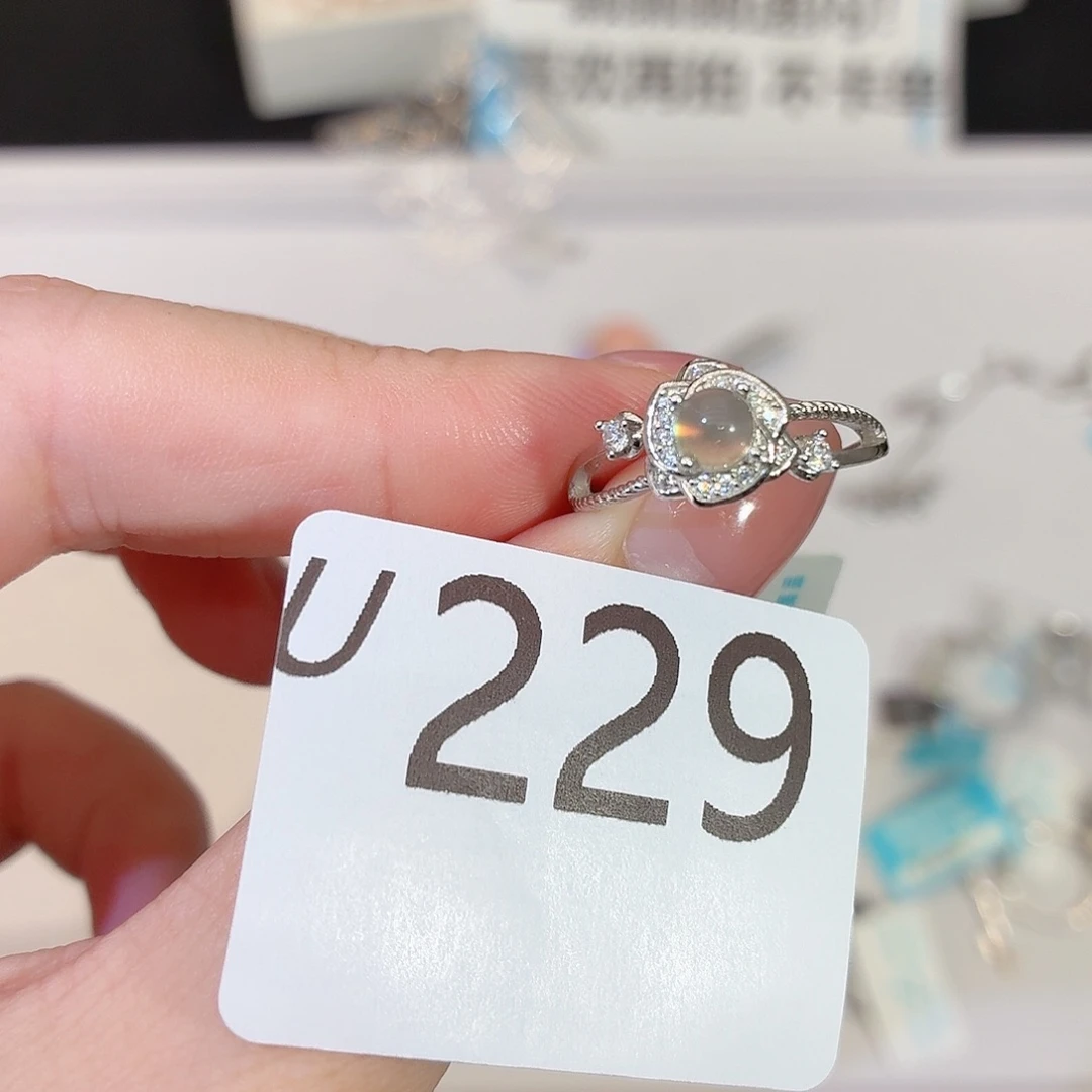 银S925镶嵌珠宝半成品长石