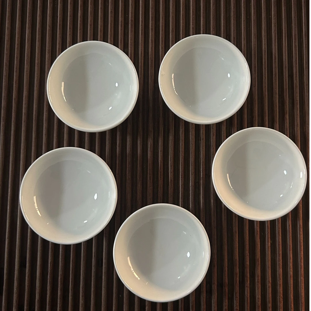 梅纳雪五只装骨瓷双层茶碗