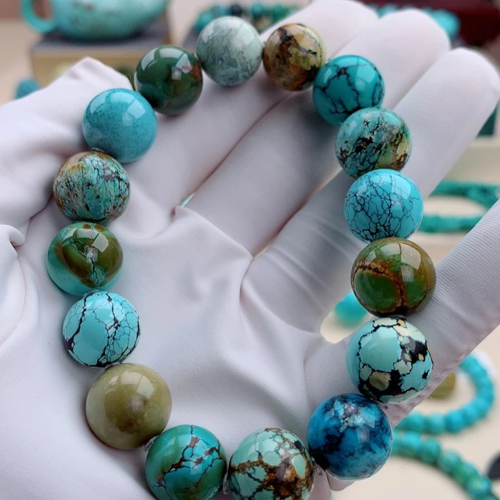 绿松石银S925镶嵌挂件