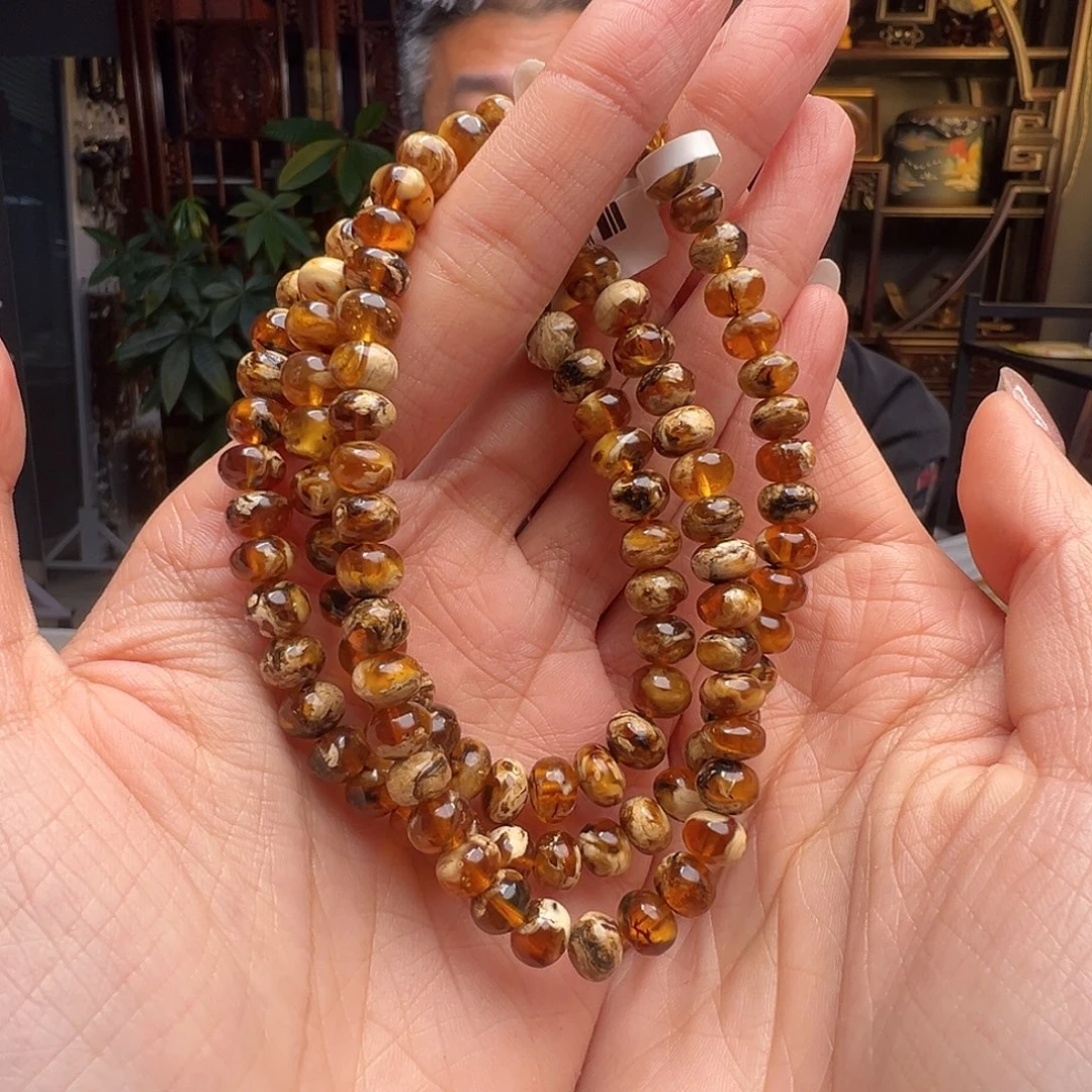 琥珀未镶嵌裸石抚顺琥珀20383七