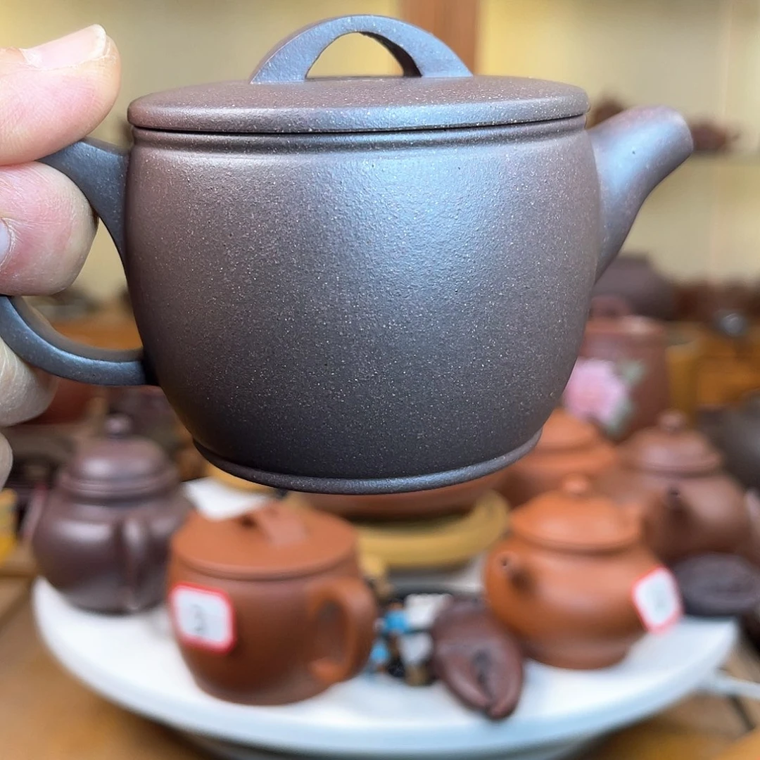 用***1紫砂茶壶纯原矿底槽清汉瓦十级粉福利