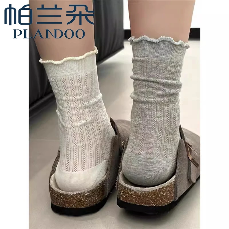 帕兰朵袜子堆堆袜+勃肯新款鞋真的太适合了！夏天设计女款