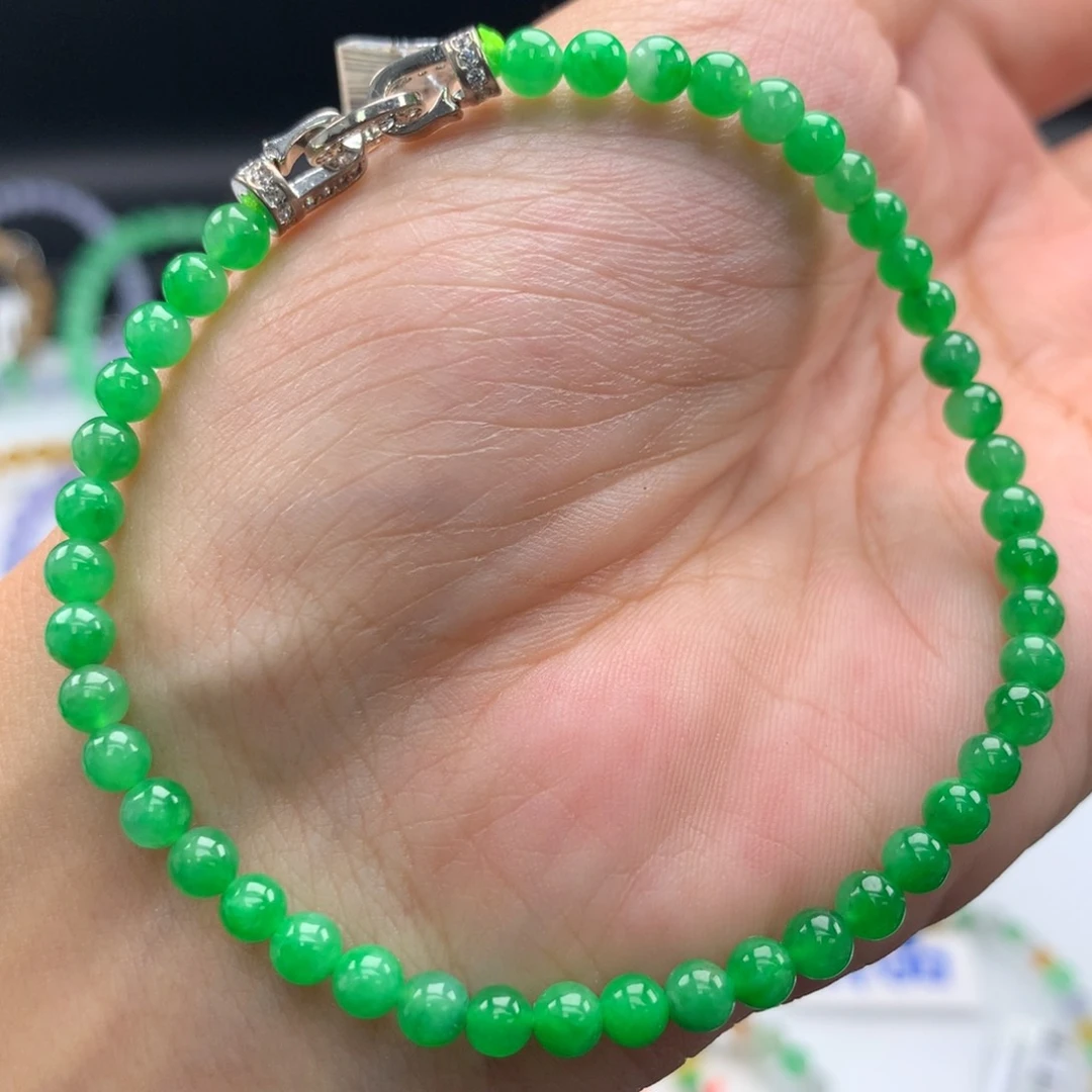 翡翠未镶嵌毛衣链