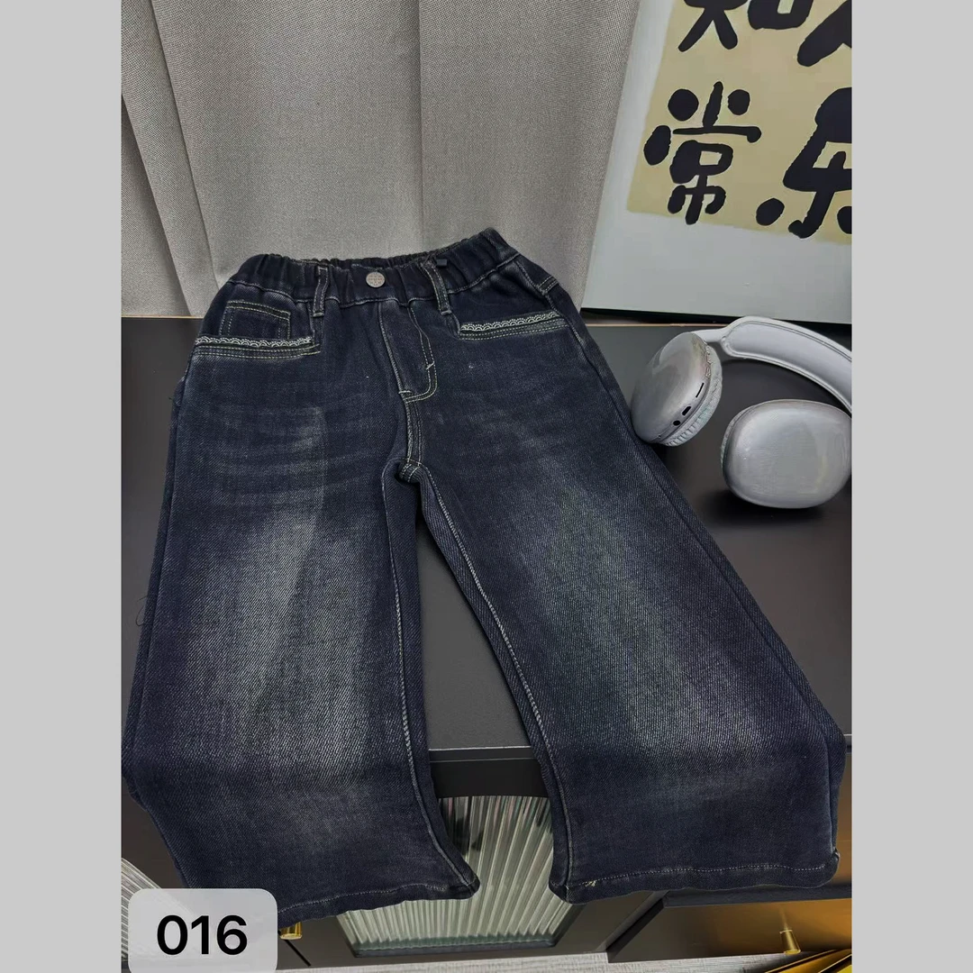 A016 加绒微喇牛仔裤