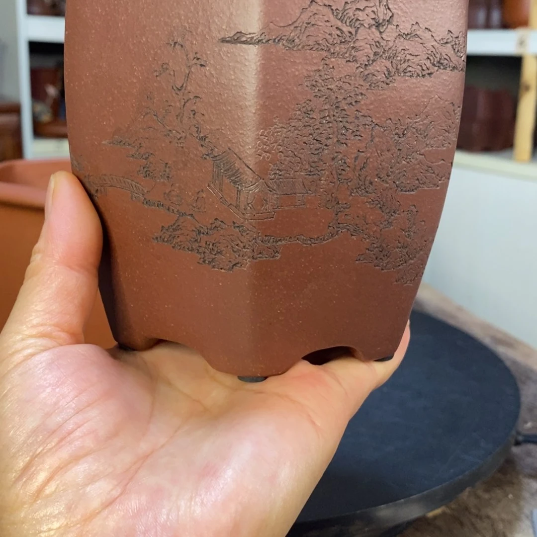 紫砂花盆～****～花盆紫砂手工制作