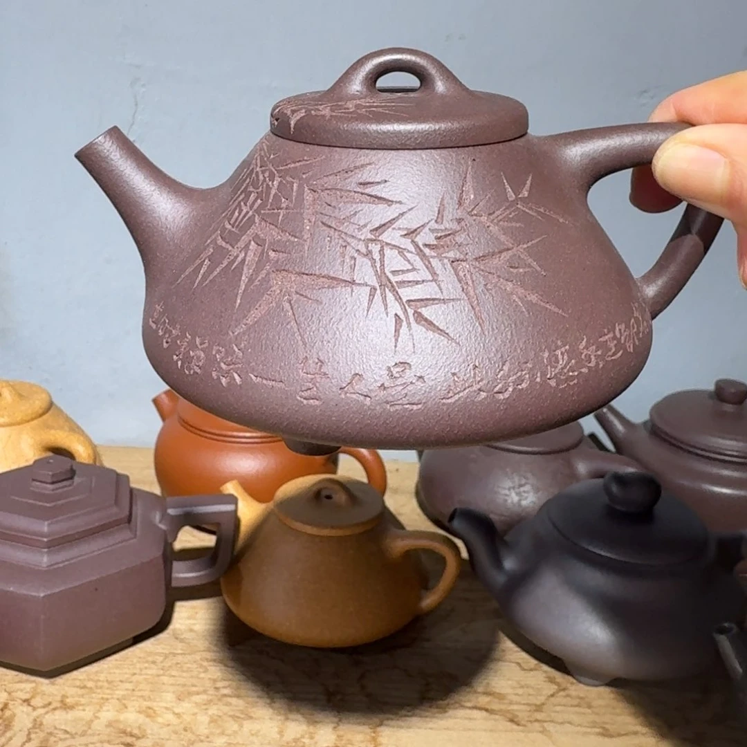 紫泥茶壶天青200毫升左右