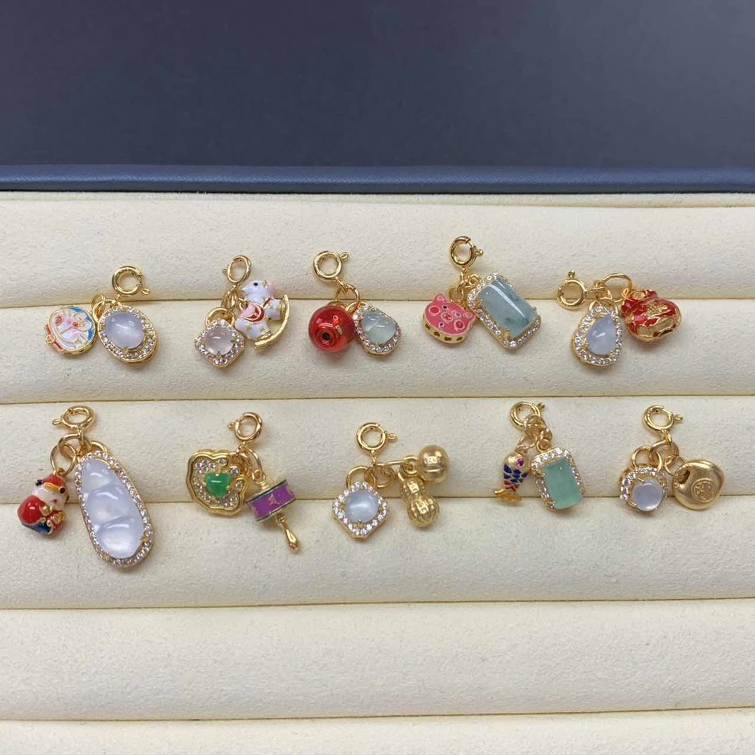 【小雪臻选】翡翠吊坠-S925银镶嵌-|CXQ21多样性发其一|G36